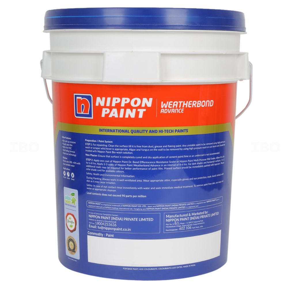Nippon Weatherbond Advance 20 L 30870062000 Exterior Emulsion - Base