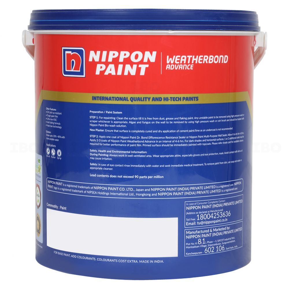 Nippon Weatherbond Advance 3.6 L Yellow Exterior Emulsion - Color