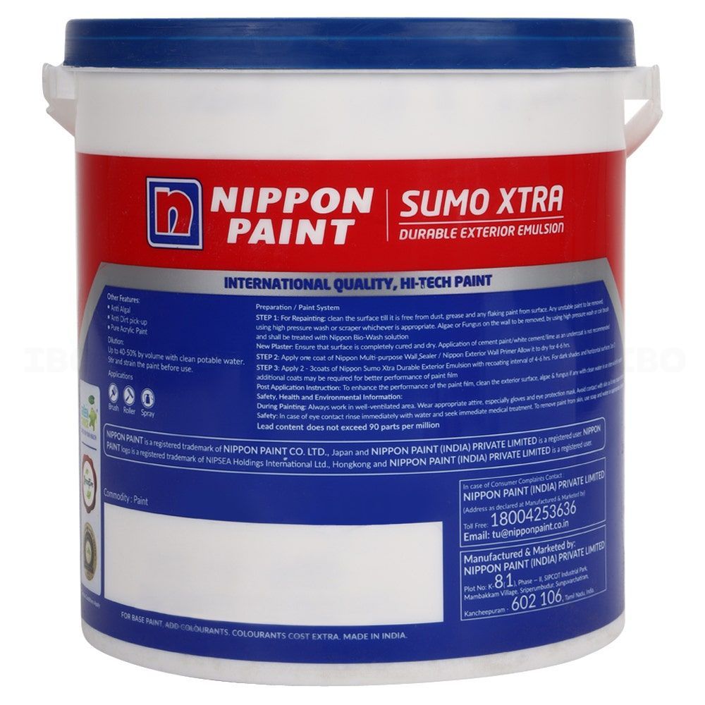 Nippon Sumo Xtra 4 L Base 4 Exterior Emulsion - Base