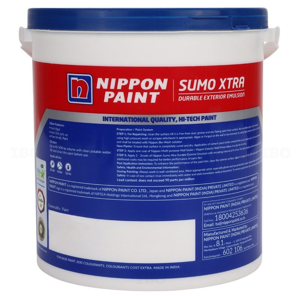 Nippon Sumo Xtra 3.9 L Base 3 Exterior Emulsion - Base
