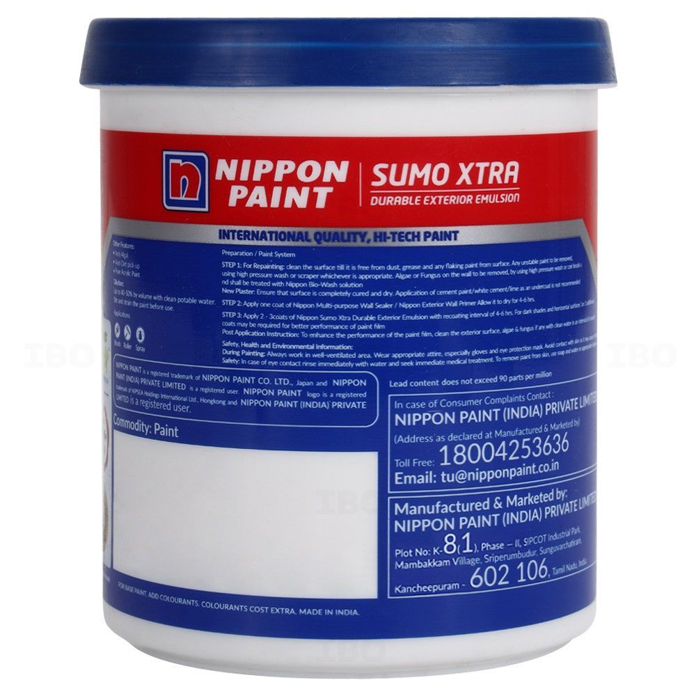 Nippon Sumo Xtra 1 L Base 4 Exterior Emulsion - Base