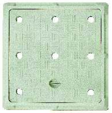 FRP Manhole Cover - Square LD 5 Ton