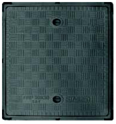 FRP Manhole Cover - Square ELD 2.5 Ton