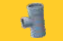 Ajay Pipes - SWR Fittings - Reducing Tee - 4 X 2 1/2 inch (110X75 mm) Dia