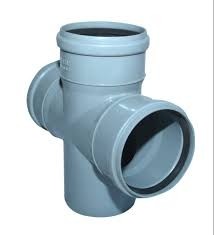 Ajay Pipes - SWR Fittings - Cross Tee - 2 1/2 inch (75 mm) Dia