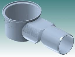 Ajay Pipes - SWR Fittings - Nahani Trap W/O Jali - 4 x 4 inch (110x110 mm) Dia
