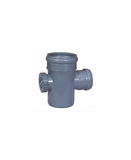 REDUCING TEE WITH DOOR - 110mm x 75mm