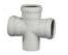PipolE Pipes - SWR Pipes - Double Tee - 2 1/2 inch (75 mm) Dia